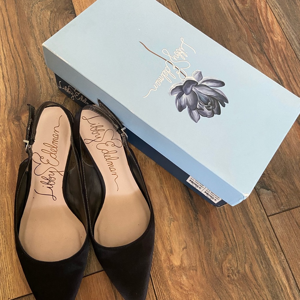 Libby Edelman Black Slingback